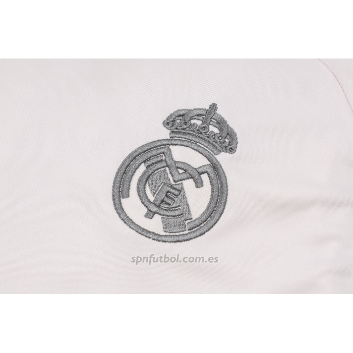 Chandal del Real Madrid Manga Corta 2024-2025 Rosa Claro - Pantalon Corto